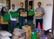 Tagana Bulan Bintang Sukabumi Salurkan 100 Paket Sembako untuk Korban Bencana di 2 Desa