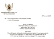 Menaker Terbitkan SE Imbauan Work From Anywhere (WFA) Selama Masa Libur Nyepi dan Idulfitri 2026