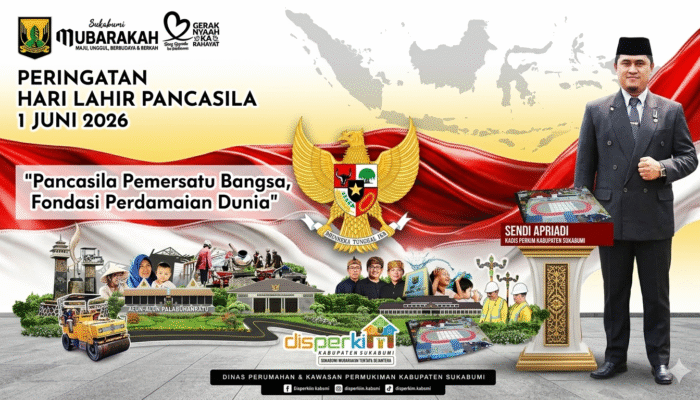 Peringati Hari Lahir Pancasila 2026, Dinas Perkim Kabupaten Sukabumi Ajak Masyarakat Perkuat Persatuan Menuju Indonesia Bermartabat