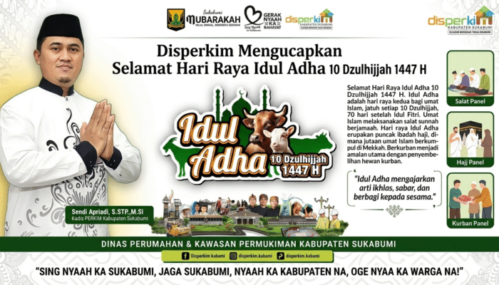 Iduladha 1447 H: Disperkim Sukabumi Ajak Rawat Kepedulian dan Jaga Daerah