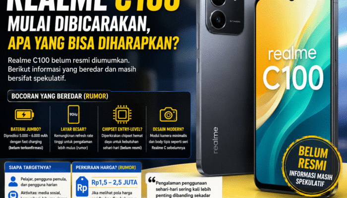 Realme C100 Mulai Dibicarakan, Apa yang Bisa Diharapkan?