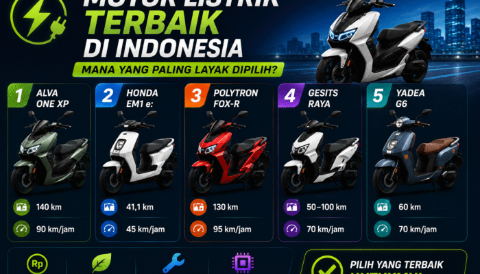 Motor Listrik Terbaik di Indonesia, Mana yang Paling Layak Dipilih?
