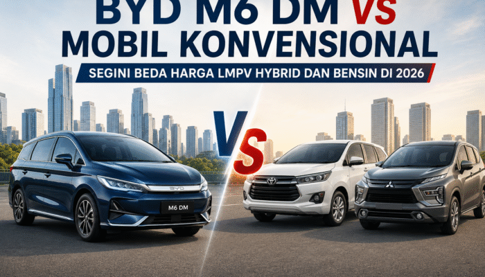 BYD M6 DM vs Mobil Konvensional: Segini Beda Harga LMPV Hybrid dan Bensin di 2026