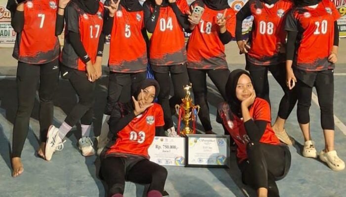 Tampil Memukau, Tim Voli SMK Mutiara Terpadu Pelabuhanratu Raih Juara 2 di Even Turnamen Volly Ball Putri