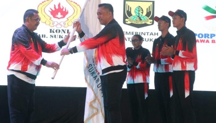 Bidik 10 Besar Porprov Jabar 2026, Bupati Sukabumi Lepas Atlet dari 46 Cabor
