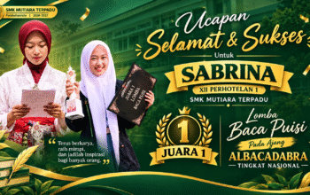 SMK Mutiara Terpadu Palabuhanratu Raih Juara 1 Lomba Baca Puisi ALBACADABRA Tingkat Nasional 2026